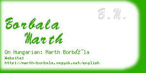 borbala marth business card